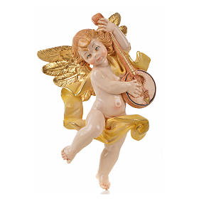 Engel mit Banjo Fontanini 17 cm, ähnlich zu Porzellan