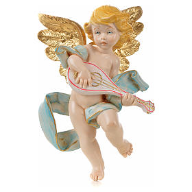 Engel mit Mandoline Fontanini 17 cm, ähnlich zu Porzellan
