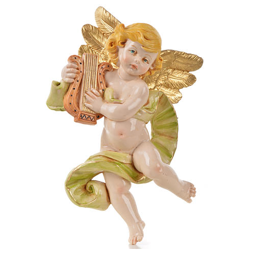 Engel mit Leier Fontanini 17 cm, ähnlich zu Porzellan 1