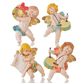 Aniołki różne Fontanini 20 szt. cm 7 typu porcelana s3