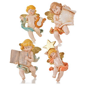 Aniołki różne Fontanini 20 szt. cm 7 typu porcelana s5
