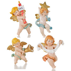 Aniołki różne Fontanini 20 szt. cm 7 typu porcelana s6