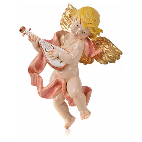 Engel mit Mandoline Fontanini 27 cm, ähnlich zu Porzellan 3