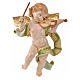 Anjo com violino Fontanini 27 cm acabamento porcelana s1