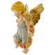 Anjo da Primavera com flores Fontanini efeito porcelana para presépio com peças altura média 17 cm s3