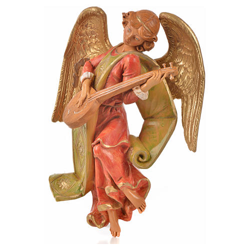 Engel mit Mandoline  21 cm Fontanini PVC 3