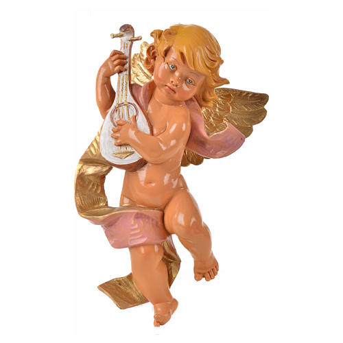 Engel mit Mandoline aus PVC Fontanini 22 cm 3