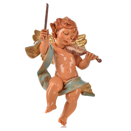 Engel mit Geige aus PVC Fontanini 22 cm 1