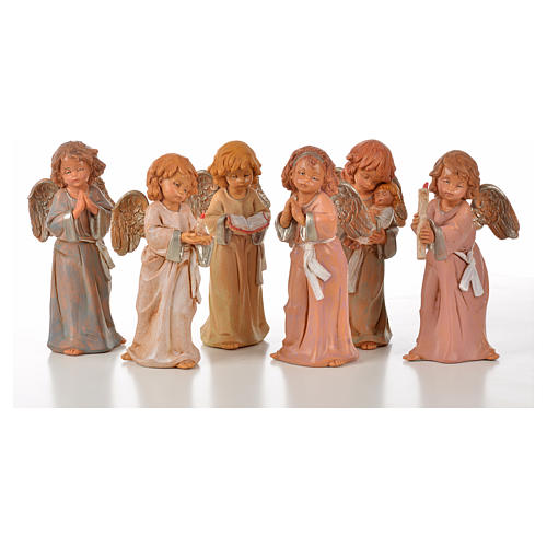 Anioły stojące Fontanini 6 szt. cm 15 1