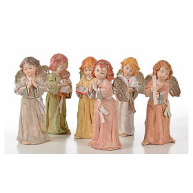 Anioły stojące Fontanini 6 szt. cm 15 typu porcelana