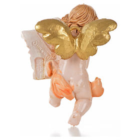 Anioł z pergaminem różowy Fontanini cm 7 typu porcelana