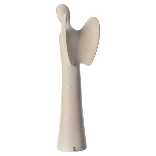 Stilisierter Engel 27,5cm elfenbeinfarbigen Gres 2