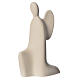 Angel kneeling in grès porcelain stoneware, ivory colour 22cm s1