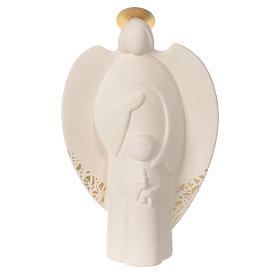 Gold Clay Guardian Angel Statue from Centro Ave 19 cm