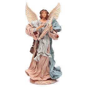 Angeli: Angelo 37 cm in resina con arpa