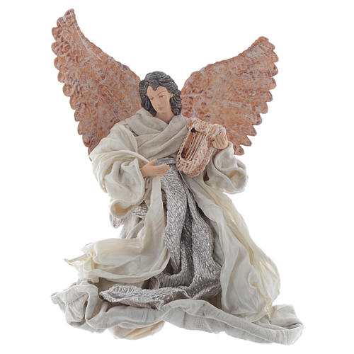 Anioł klęczący z lirą 30cm 1