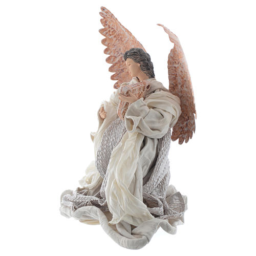 Anioł klęczący z lirą 30cm 2