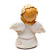 Angel in resin with yellow glitter flower 6 cm s2
