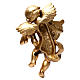 Anioł Złoto listek 40 cm z harfą s5