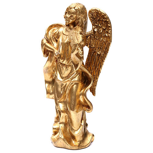 Ángel de pie 35 cm oro hoja 3