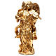 Standing angel statue in gold color 35 cm s1