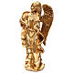 Standing angel statue in gold color 35 cm s3
