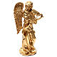 Standing angel statue in gold color 35 cm s4