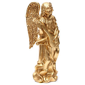 Standing angel 35 gold with hand-decorated mandolin s4