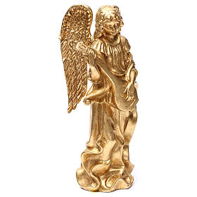 Angelo in piedi 35 cm oro con mandolino s4