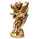 Angel candle holder gold leaf 45 cm with dove s5