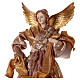 Angel in resin with golden robe 35 cm s2