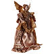 Angel in resin with golden robe 35 cm s4