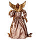 Angel in resin with golden robe 35 cm s5