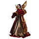 Resin Angel with green and red robe 35 cm s3