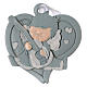 Angel 6 cm on light-blue heart to be hanged 20 pieces s1