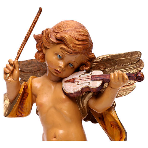STOCK Ange avec violon Fontanini 27 cm effet porcelaine 2