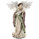 Angel 40 cm in Shabby Chic style in resin and tempera s1
