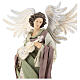 Angel statue 40 cm with violin clothing in gauze and lace s2