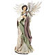 Angel statue 40 cm with violin clothing in gauze and lace s3