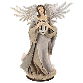 Angel 38 cm in Shabby Chic style in resin and tempera