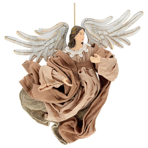 Flying angel looking to his right, resin figurine 1