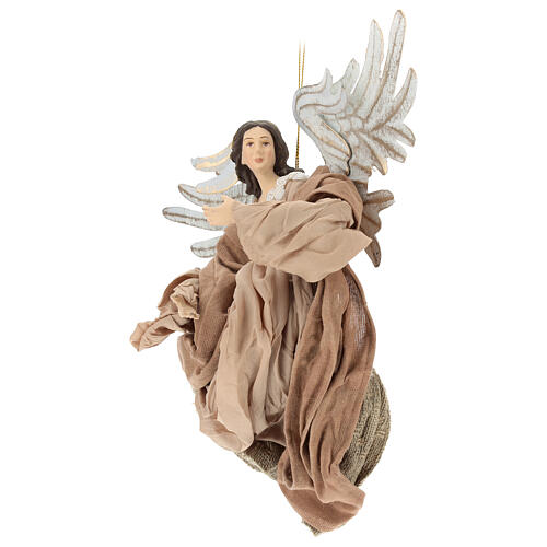 Flying angel looking to his right, resin figurine 3