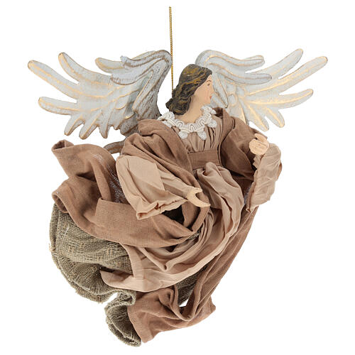 Flying angel looking to his right, resin figurine 4