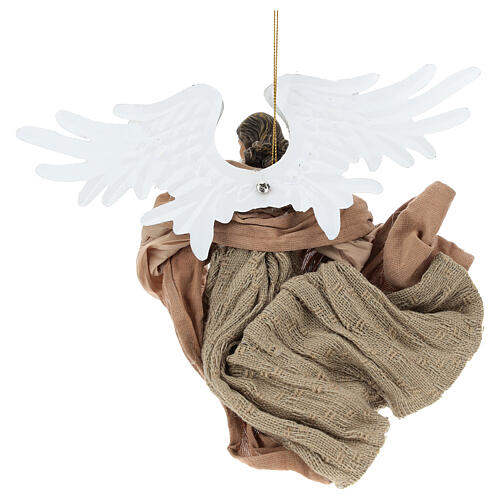 Flying angel looking to his right, resin figurine 5