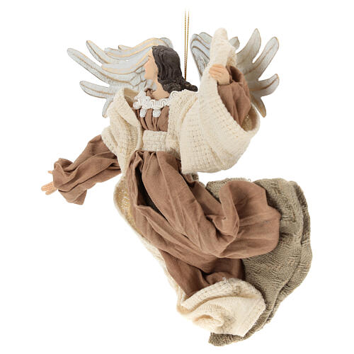 Flying angel looking to his left, resin figurine 3
