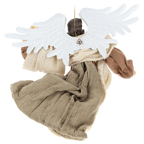 Flying angel looking to his left, resin figurine 5