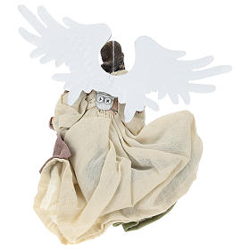 Anjo em vôo resina com rosto para a direita s5