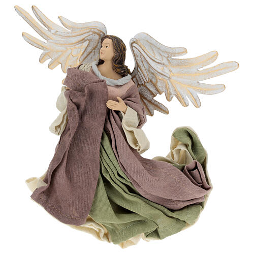 Flying angel facing right,in resin 22 cm 6