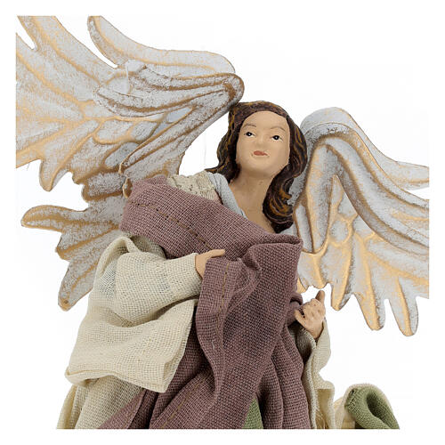 Flying angel facing right,in resin 22 cm 7