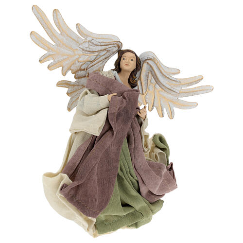 Flying angel facing right,in resin 22 cm 8